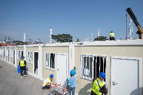 CHINA-HONG KONG-COVID-19-MOBILE CABIN HOSPITAL (CN)