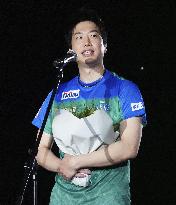 Table tennis: Retirement ceremony for Mizutani