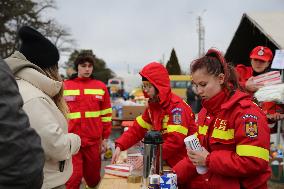 ROMANIA-SIRET-PEOPLE LEAVING UKRAINE