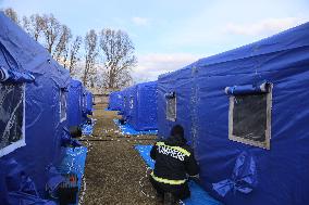 ROMANIA-SIRET-TEMPORARY SHELTER