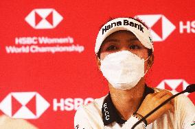 (SP)SINGAPORE-GOLF-WOMEN'S WORLD CHAMPIONSHIP-PRESS CONFERENCE
