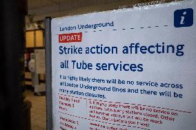 BRITAIN-LONDON-UNDERGROUND WORKERS-STRIKE