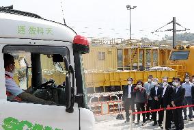 CHINA-HONG KONG-FREIGHT TRAIN-ANTI-COVID-19 SUPPLIES-ARRIVAL (CN)