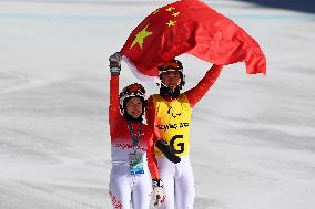 (SP)CHINA-BEIJING-WINTER PARALYMPICS-ALPINE SKIING-WOMEN'S DOWNHILL-VISION IMPAIRED (CN)