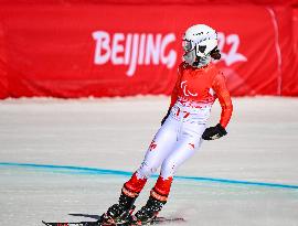 (SP)CHINA-BEIJING-WINTER PARALYMPICS-ALPINE SKIING-WOMEN'S DOWNHILL-STANDING (CN)