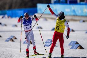 (SP)CHINA-ZHANGJIAKOU-WINTER PARALYMPICS-BIATHLON-MEN'S SPRINT-VISION IMPAIRED(CN)