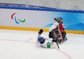 (SP)CHINA-BEIJING-WINTER PARALYMPICS-PARA ICE HOCKEY-GROUP B-CZE VS ITA