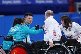 (SP)CHINA-BEIJING-WINTER PARALYMPICS-WHEELCHAIR CURLING-ROUND ROBIN SESSION-CHN VS CAN(CN)