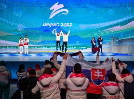 (SP)CHINA-BEIJING-BEIJING 2022 WINTER PARALYMPICS-ALPINE SKIING-WOMEN'S DOWNHILL-VISION IMPAIRED-AWARDING CEREMONY (CN)