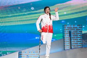 (SP)CHINA-BEIJING-BEIJING 2022 WINTER PARALYMPICS-ALPINE SKIING-WOMEN'S DOWNHILL-SITTING-AWARDING CEREMONY(CN)