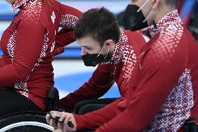 (SP)CHINA-BEIJING-WINTER PARALYMPICS-WHEELCHAIR CURLING-ROUND ROBIN SESSION-LAT VS KOR (CN)