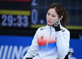 (SP)CHINA-BEIJING-WINTER PARALYMPICS-WHEELCHAIR CURLING-ROUND ROBIN SESSION-LAT VS KOR (CN)