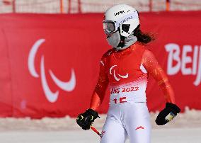 (SP)CHINA-BEIJING-BEIJING 2022 WINTER PARALYMPICS-ALPINE SKIING-WOMEN'S SUPER-G STANDING(CN)