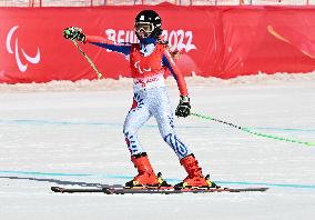 (SP)CHINA-BEIJING-BEIJING 2022 WINTER PARALYMPICS-ALPINE SKIING-WOMEN'S SUPER-G VISION IMPAIRED(CN)