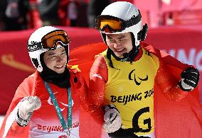 (SP)CHINA-BEIJING-BEIJING 2022 WINTER PARALYMPICS-ALPINE SKIING-WOMEN'S SUPER-G VISION IMPAIRED(CN)