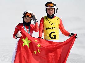 (SP)CHINA-BEIJING-BEIJING 2022 WINTER PARALYMPICS-ALPINE SKIING-WOMEN'S SUPER-G VISION IMPAIRED(CN)