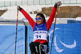 (SP)CHINA-ZHANGJIAKOU-WINTER PARALYMPICS-PARA CROSS-COUNTRY SKIING -WOMEN'S LONG DISTANCE SITTING(CN)