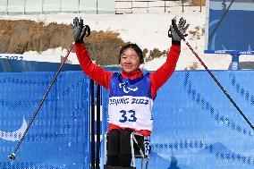 (SP)CHINA-ZHANGJIAKOU-WINTER PARALYMPICS-PARA CROSS-COUNTRY SKIING -WOMEN'S LONG DISTANCE SITTING(CN)