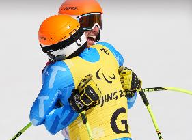 (SP)CHINA-BEIJING-BEIJING 2022 WINTER PARALYMPICS-PARA ALPINE SKIING-MEN'S SUPER-G-VISION IMPAIRED(CN)