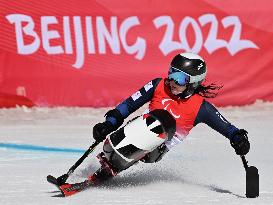 (SP)CHINA-BEIJING-BEIJING 2022 WINTER PARALYMPICS-ALPINE SKIING-WOMEN'S SUPER-G SITTING(CN)