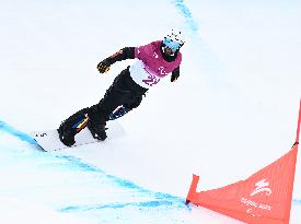 (SP)CHINA-ZHANGJIAKOU-WINTER PARALYMPICS-PARA SNOWBOARD-MEN'S CROSS QUALIFICATION(CN)