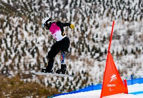 (SP)CHINA-ZHANGJIAKOU-WINTER PARALYMPICS-PARA SNOWBOARD-MEN'S CROSS QUALIFICATION(CN)