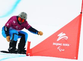 (SP)CHINA-ZHANGJIAKOU-WINTER PARALYMPICS-PARA SNOWBOARD-MEN'S CROSS QUALIFICATION(CN)