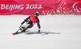 (SP)CHINA-BEIJING-BEIJING 2022 WINTER PARALYMPICS-PARA ALPINE SKIING-MEN'S SUPER-G-SITTING (CN)