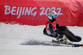 (SP)CHINA-BEIJING-BEIJING 2022 WINTER PARALYMPICS-PARA ALPINE SKIING-MEN'S SUPER-G-SITTING (CN)