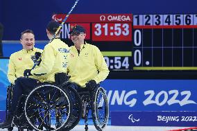 (SP)CHINA-BEIJING-WINTER PARALYMPICS-WHEELCHAIR CURLING-ROUND ROBIN SESSION-CHN VS SWE(CN)