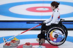 (SP)CHINA-BEIJING-WINTER PARALYMPICS-WHEELCHAIR CURLING-ROUND ROBIN SESSION