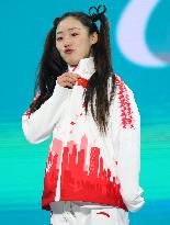 (SP)CHINA-BEIJING-WINTER PARALYMPICS-ALPINE SKIING-WOMEN'S SUPER-G STANDING-AWARDING CEREMONY(CN)