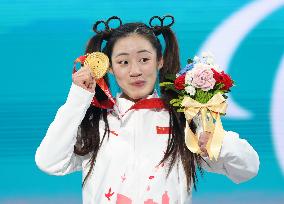 (SP)CHINA-BEIJING-WINTER PARALYMPICS-ALPINE SKIING-WOMEN'S SUPER-G STANDING-AWARDING CEREMONY(CN)