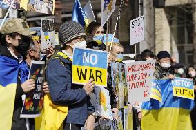 Anti-Russia protest in Japan