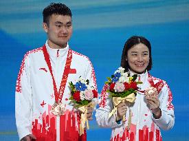 (SP)CHINA-BEIJING-WINTER PARALYMPICS-ALPINE SKIING-WOMEN'S SUPER-G VISION IMPAIRED-AWARDING CEREMONY(CN)