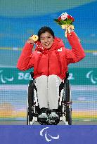 (SP)CHINA-BEIJING-WINTER PARALYMPICS-ALPINE SKIING-WOMEN'S SUPER-G SITTING-AWARDING CEREMONY(CN)