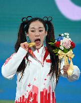 (SP)CHINA-BEIJING-WINTER PARALYMPICS-ALPINE SKIING-WOMEN'S SUPER-G STANDING-AWARDING CEREMONY(CN)