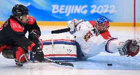 (SP)CHINA-BEIJING-WINTER PARALYMPICS-PARA ICE HOCKEY-GROUP B-CHN VS CZE(CN)