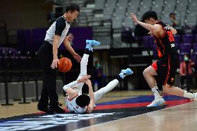 (SP)CHINA-LIAONING-SHENYANG-BASKETBALL-CBA LEAGUE-NANJING MONKEY KINGS VS JIANGSU DRAGONS