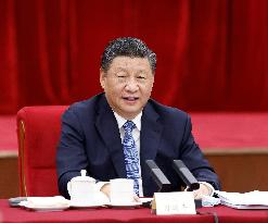 (TWO SESSIONS)CHINA-BEIJING-XI JINPING-CPPCC-JOINT GROUP MEETING (CN)