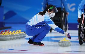 (SP)CHINA-BEIJING-WINTER PARALYMPICS-WHEELCHAIR CURLING-VOLUNTEERS(CN)