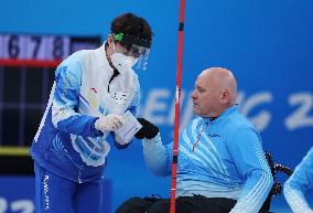 (SP)CHINA-BEIJING-WINTER PARALYMPICS-WHEELCHAIR CURLING-VOLUNTEERS(CN)