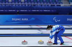 (SP)CHINA-BEIJING-WINTER PARALYMPICS-WHEELCHAIR CURLING-VOLUNTEERS(CN)