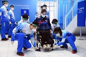 (SP)CHINA-BEIJING-WINTER PARALYMPICS-WHEELCHAIR CURLING-VOLUNTEERS(CN)