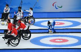 (SP)CHINA-BEIJING-WINTER PARALYMPICS-WHEELCHAIR CURLING-VOLUNTEERS(CN)