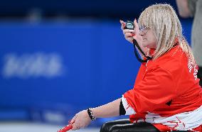 (SP)CHINA-BEIJING-WINTER-PARALYMPICS-WHEELCHAIR CURLING-ROUND ROBIN SESSION-GBR VS SUI (CN)