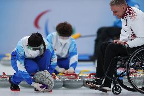 (SP)CHINA-BEIJING-WINTER PARALYMPICS-WHEELCHAIR CURLING-VOLUNTEERS(CN)