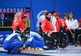 (SP)CHINA-BEIJING-WINTER PARALYMPICS-WHEELCHAIR CURLING-VOLUNTEERS(CN)