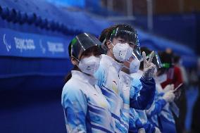 (SP)CHINA-BEIJING-WINTER PARALYMPICS-WHEELCHAIR CURLING-VOLUNTEERS(CN)