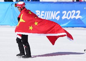 (SP)CHINA-ZHANGJIAKOU-WINTER PARALYMPICS-PARA SNOWBOARD-MEN'S CROSS (CN)